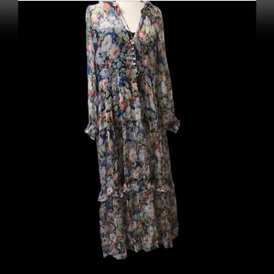 Anthropologie Multicolor Floral Dress